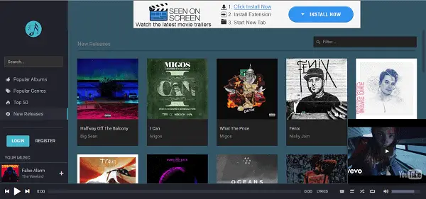 PlaylistSound homepage unblocked music sites
