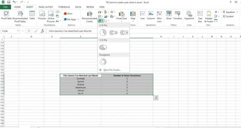 How to Create a Pie Chart in Excel 4