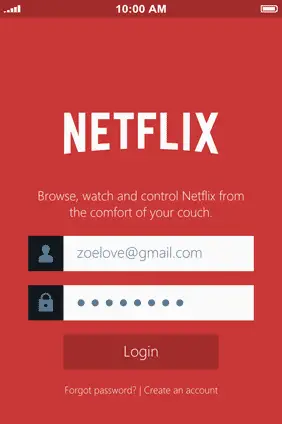 Netflix App Login how to change Netflix password