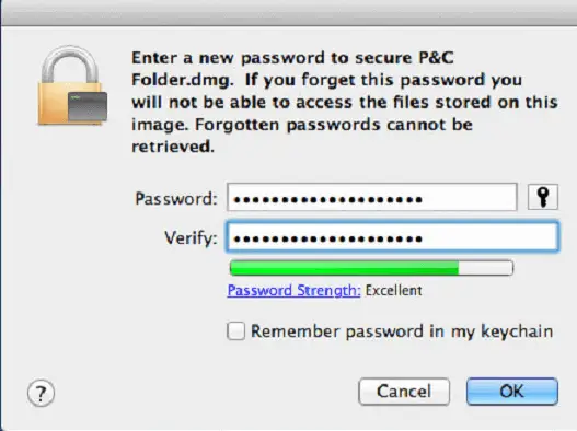 password protect file mac terminal