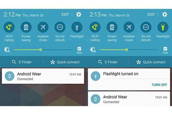 android control panel interface