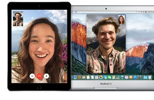 facetime running on mac and iphone