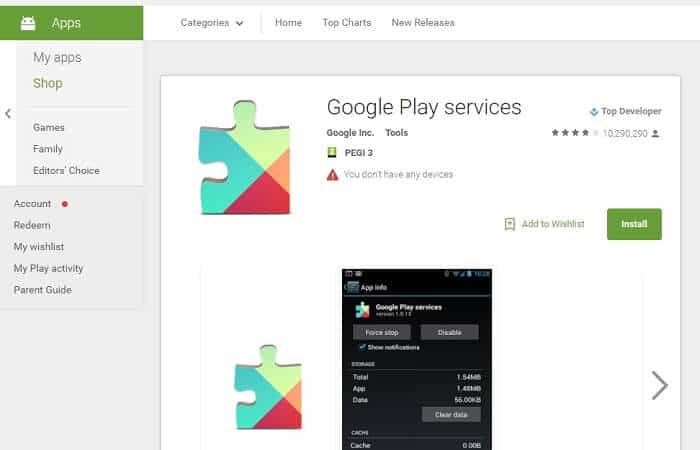 google play update