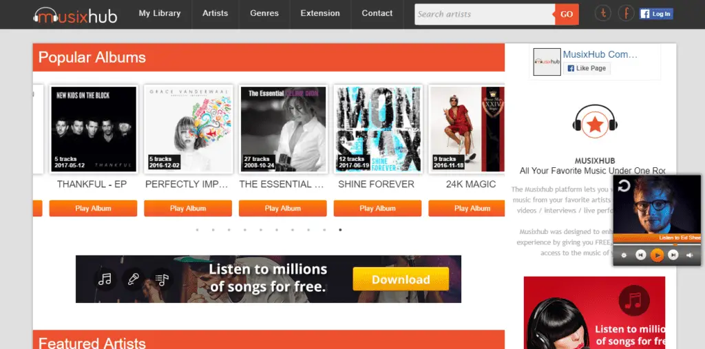 MusixHub unblocked music sites