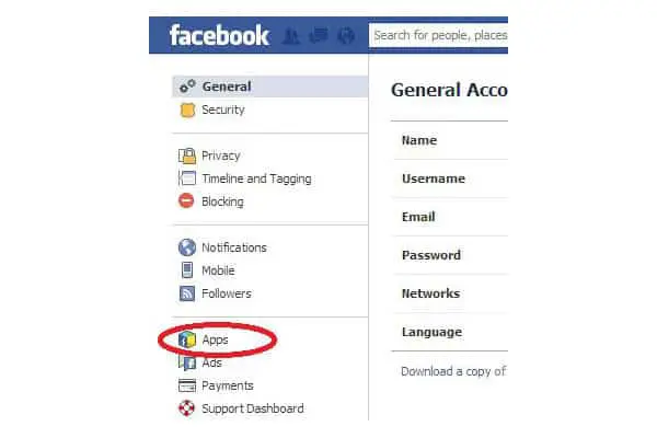 Facebook privacy settings apps