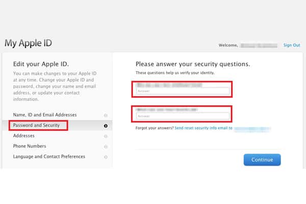 iTunes Password and Security