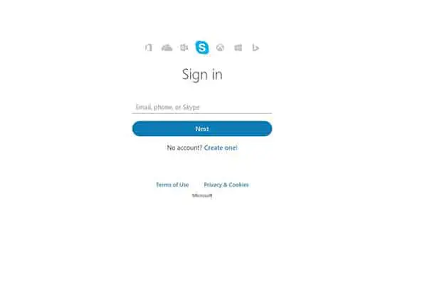 Skype sign in web