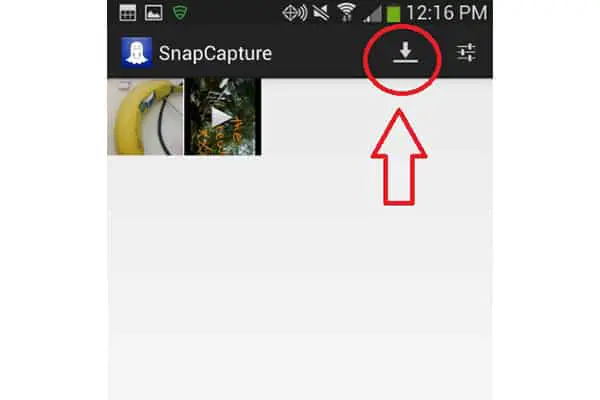 Snapchat Download button