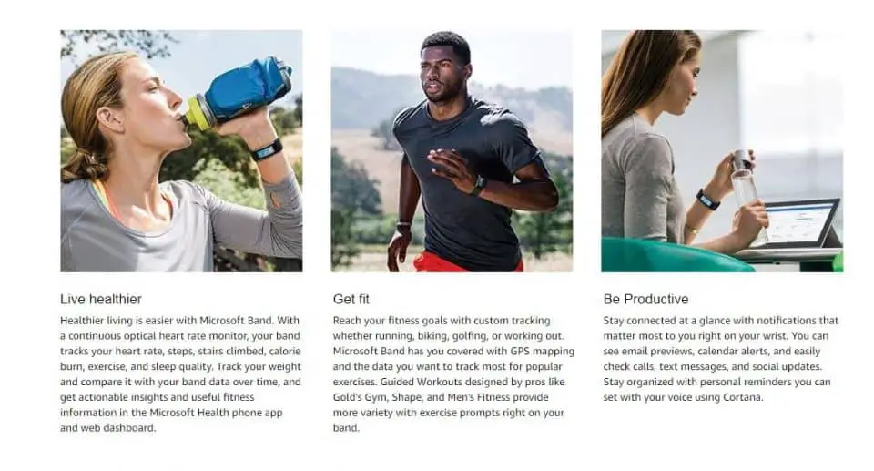 live healthier with microsoft band 3
