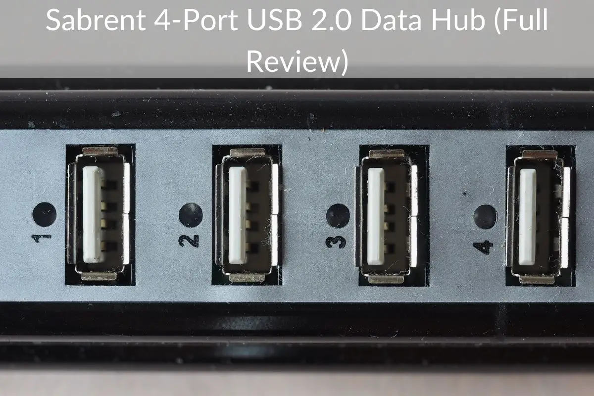 Sabrent 4-Port USB 2.0 Data Hub (Full Review)
